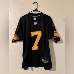 VINTAGE PITTSBURGH STEELERS BEN ROETHLISBERGER AUTHENTIC REEBOK JERSEY 48 NFL
